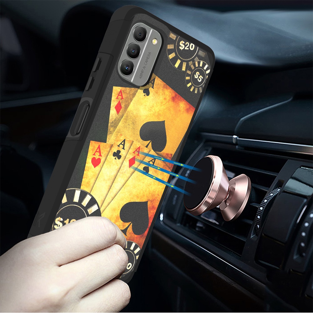 Custodia per Nokia G400 5G design elegante rigida PC TPU ibrida antiurto telaio - Foto 21 di 87