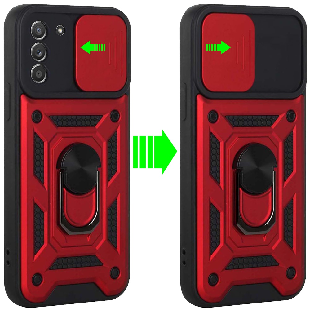 For OnePlus 10T 5G Hybrid TPU Cases with Camera Lens Cover and Ring Stand Rugged - Picture 31 of 37