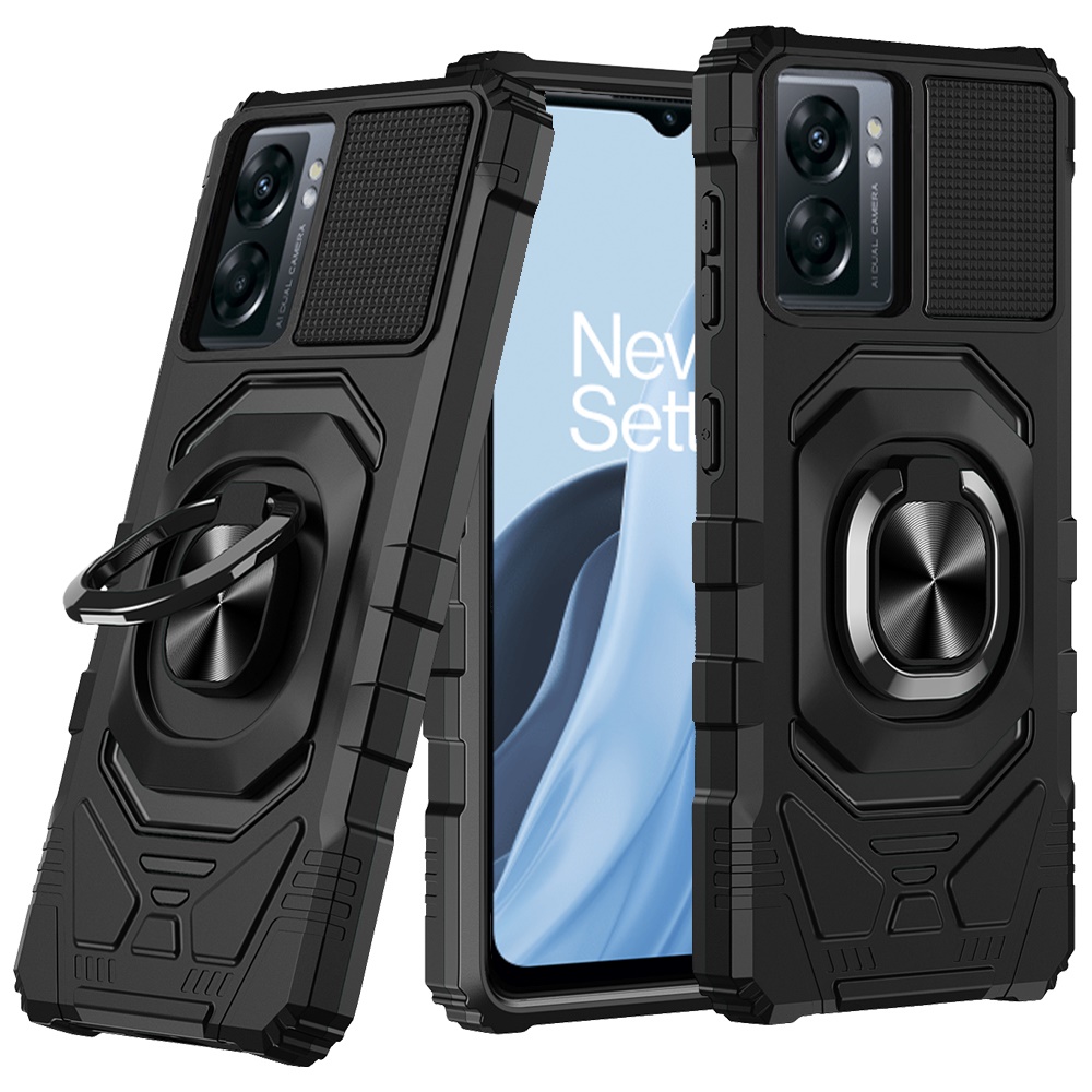 For OnePlus Nord N300 5G Hybrid 2in1 w/ Ring Stand Rugged Shockproof Case Cover - Picture 9 of 43