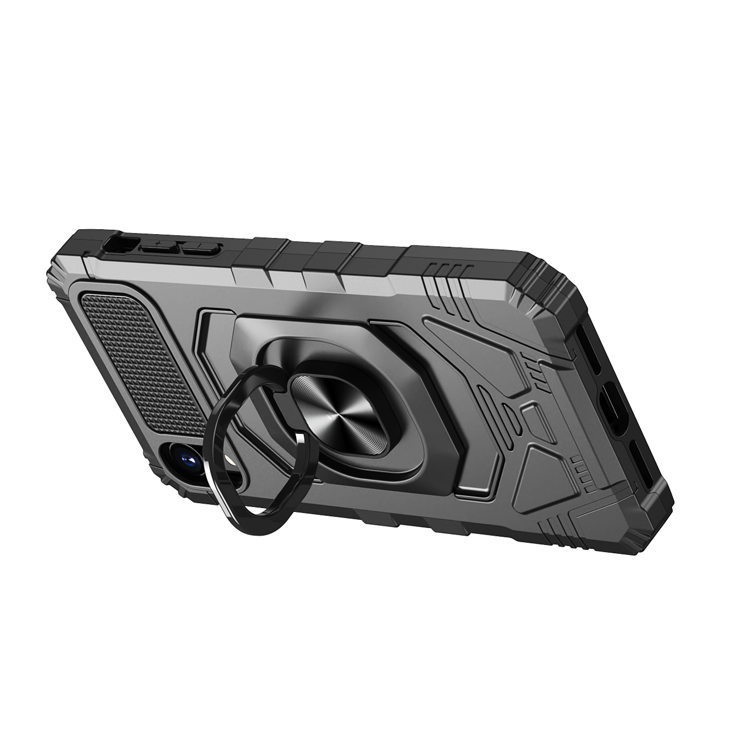 For OnePlus Nord N300 5G Hybrid 2in1 w/ Ring Stand Rugged Shockproof Case Cover - Picture 13 of 43