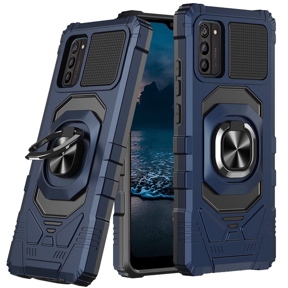 For OnePlus Nord N300 5G Hybrid 2in1 w/ Ring Stand Rugged Shockproof Case Cover - Picture 16 of 43
