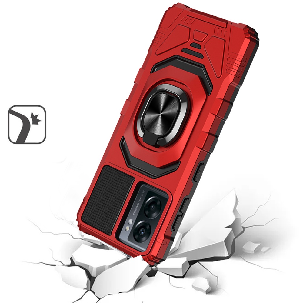 For OnePlus Nord N300 5G Hybrid 2in1 w/ Ring Stand Rugged Shockproof Case Cover - Picture 24 of 43