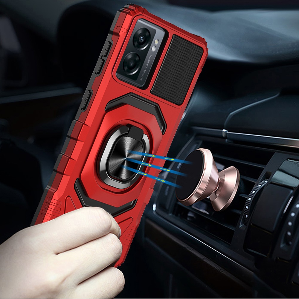 For OnePlus Nord N300 5G Hybrid 2in1 w/ Ring Stand Rugged Shockproof Case Cover - Picture 25 of 43