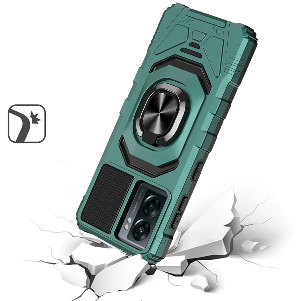For OnePlus Nord N300 5G Hybrid 2in1 w/ Ring Stand Rugged Shockproof Case Cover - Picture 38 of 43