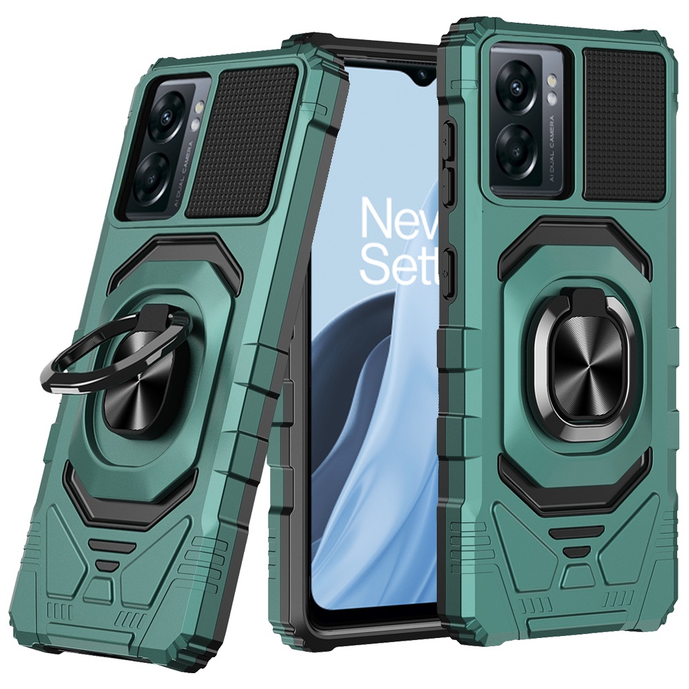 For OnePlus Nord N300 5G Hybrid 2in1 w/ Ring Stand Rugged Shockproof Case Cover - Picture 37 of 43