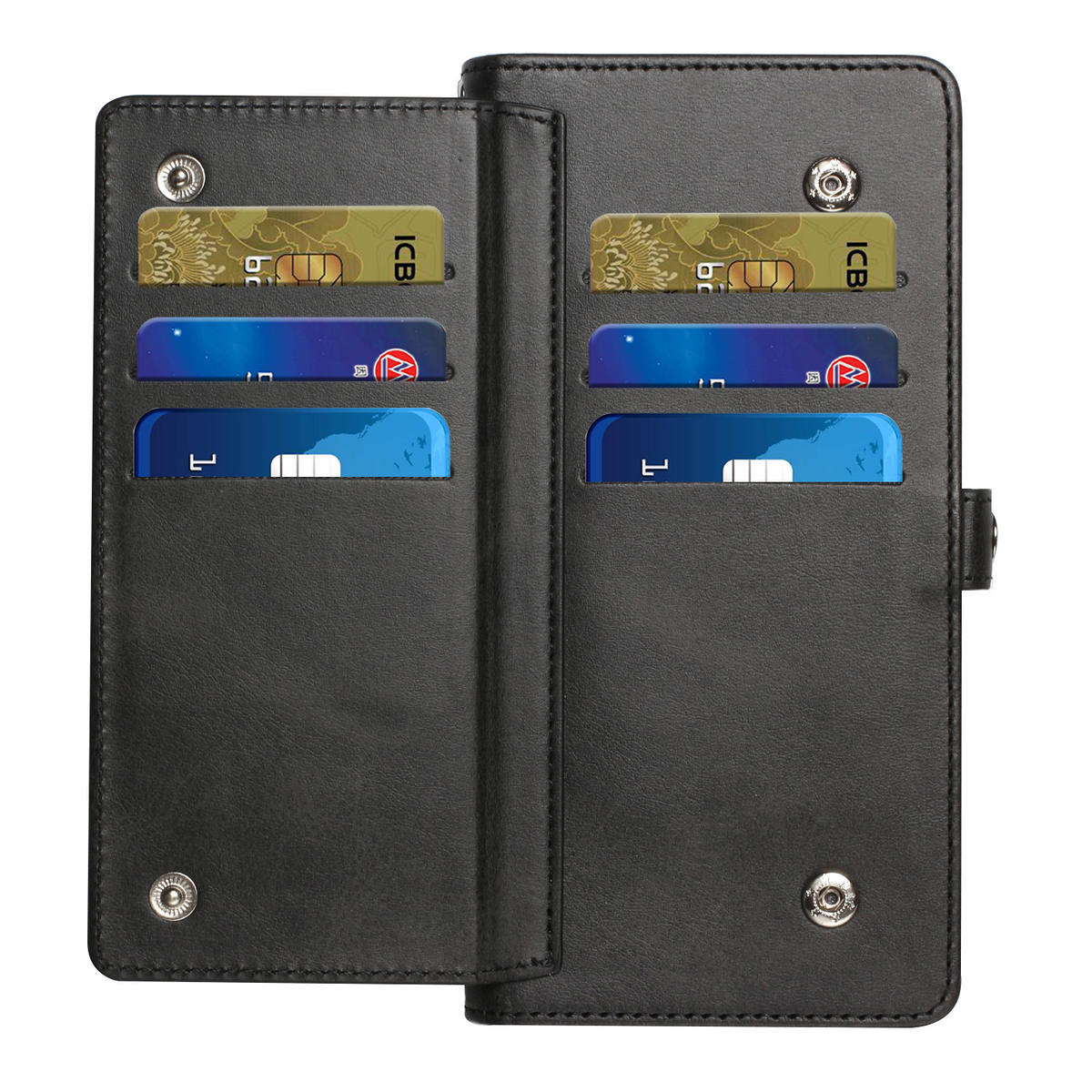 For Revvl 6X Pro 5G T-Mobile Leather Card Slots Holder Carrying Pouch Case Cover - Picture 15 of 41