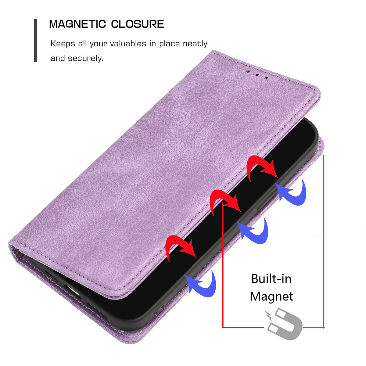 For Revvl 6X Pro 5G Wallet PU Leather ID Card Holder Magnetic Closure Case Cover - Picture 19 of 29