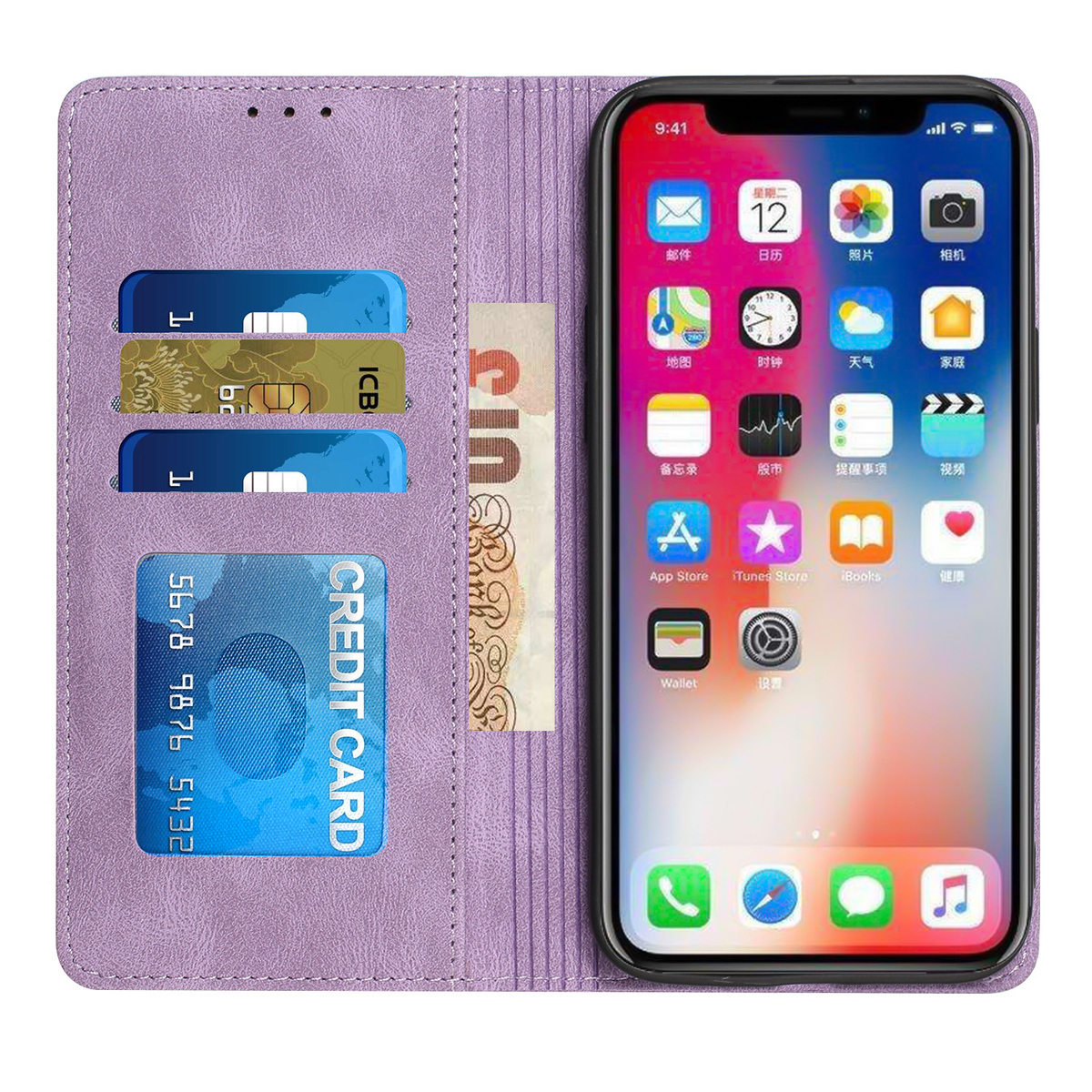 For Revvl 6X Pro 5G Wallet PU Leather ID Card Holder Magnetic Closure Case Cover - Picture 18 of 29