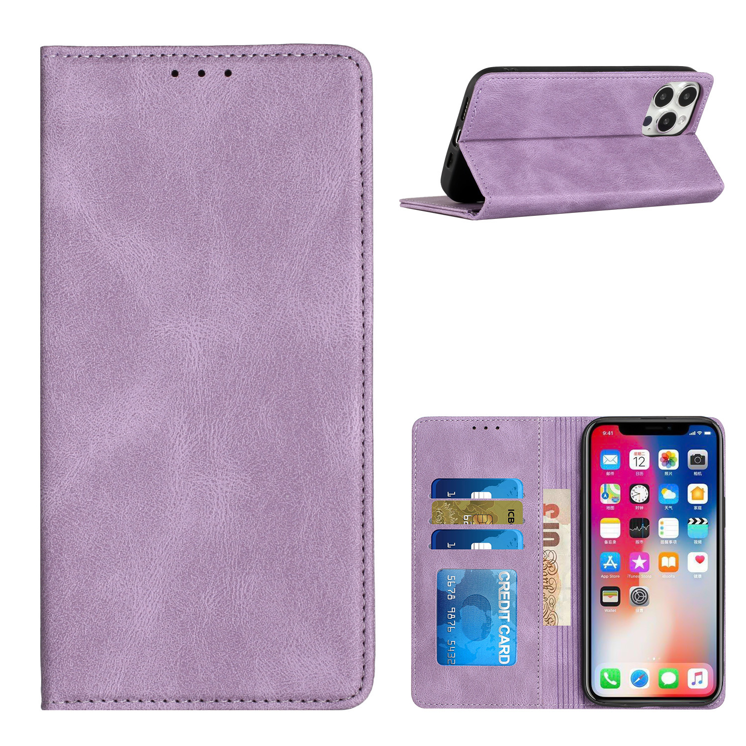 For Revvl 6X Pro 5G Wallet PU Leather ID Card Holder Magnetic Closure Case Cover - Picture 17 of 29