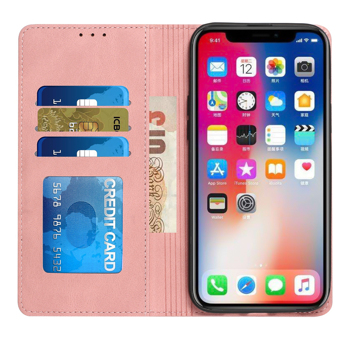 For Revvl 6X Pro 5G Wallet PU Leather ID Card Holder Magnetic Closure Case Cover - Picture 25 of 29