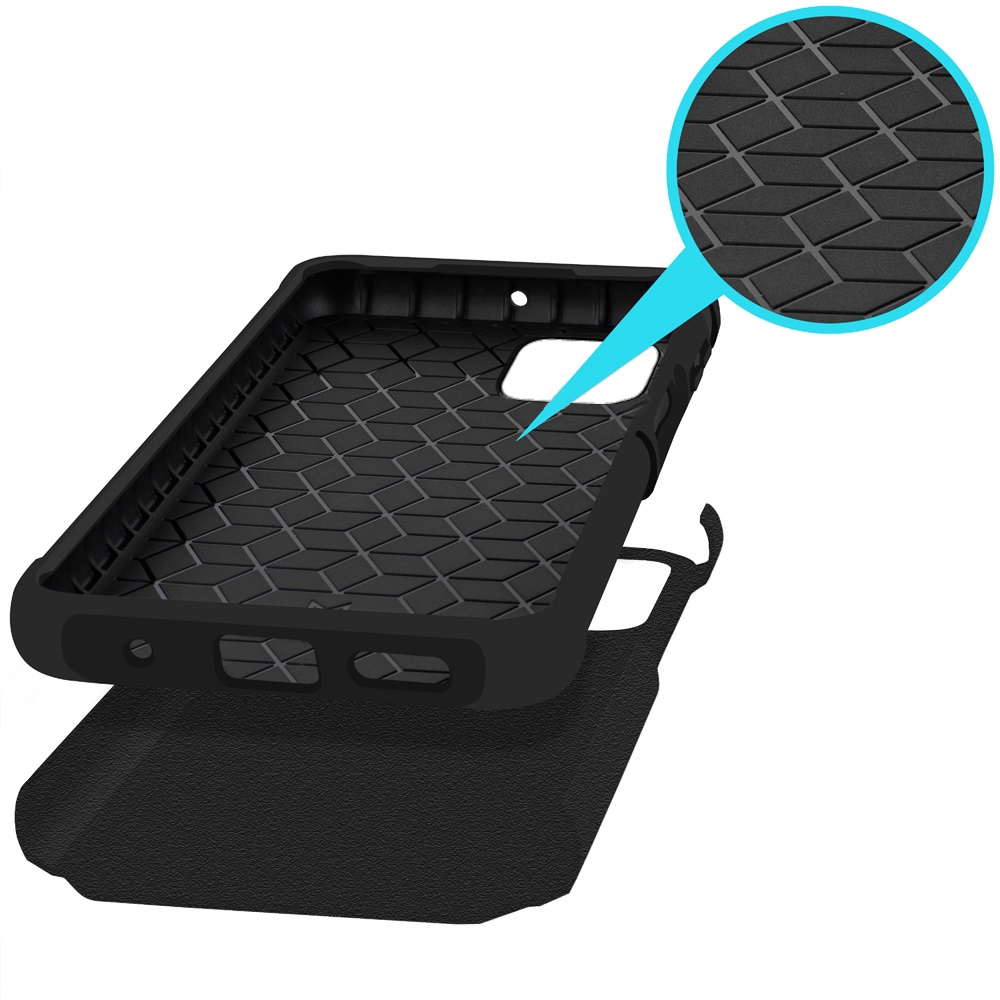 For Revvl 7 5G (T-Mobile) Kickstand Rubber TPU Hybrid with Ring Stand Case Cover - Picture 17 of 66