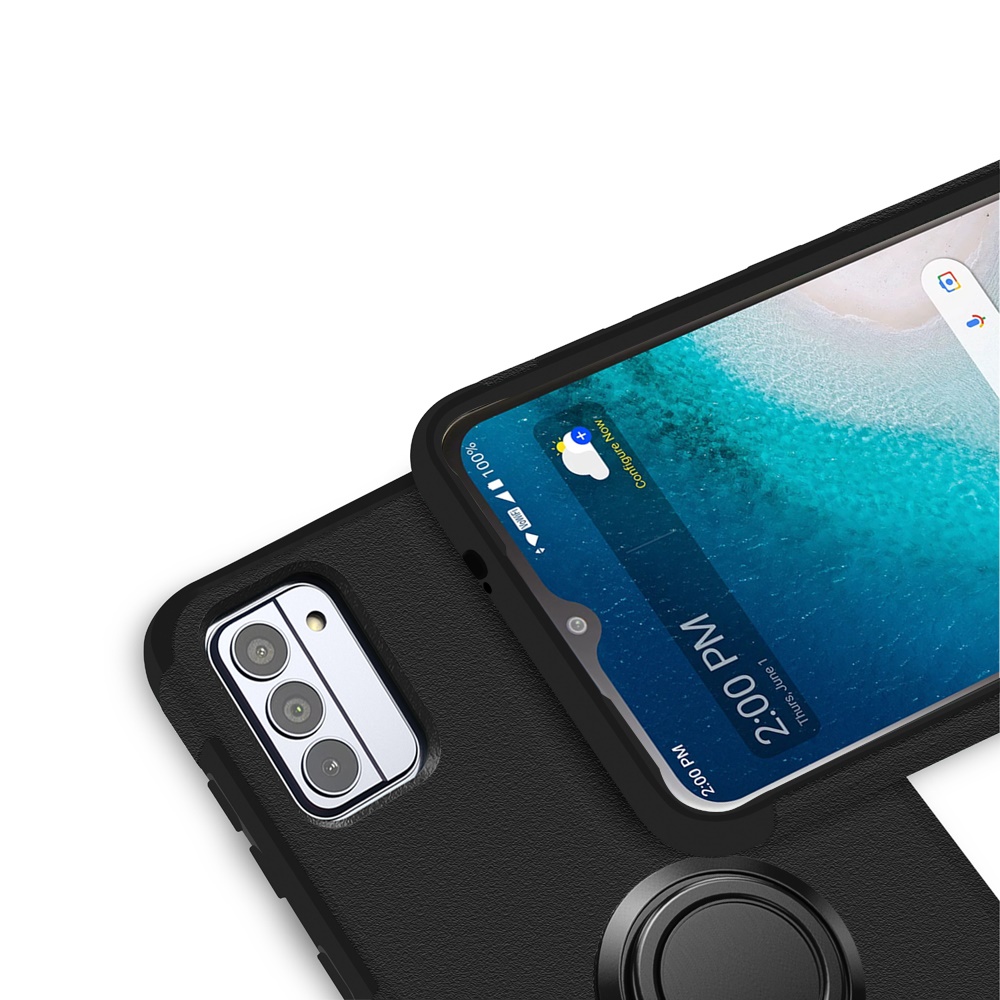 For Revvl 7 5G (T-Mobile) Kickstand Rubber TPU Hybrid with Ring Stand Case Cover - Picture 63 of 66