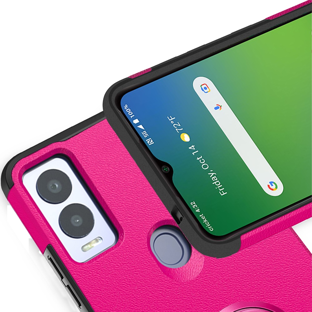 For Revvl 7 5G (T-Mobile) Kickstand Rubber TPU Hybrid with Ring Stand Case Cover - Picture 45 of 66