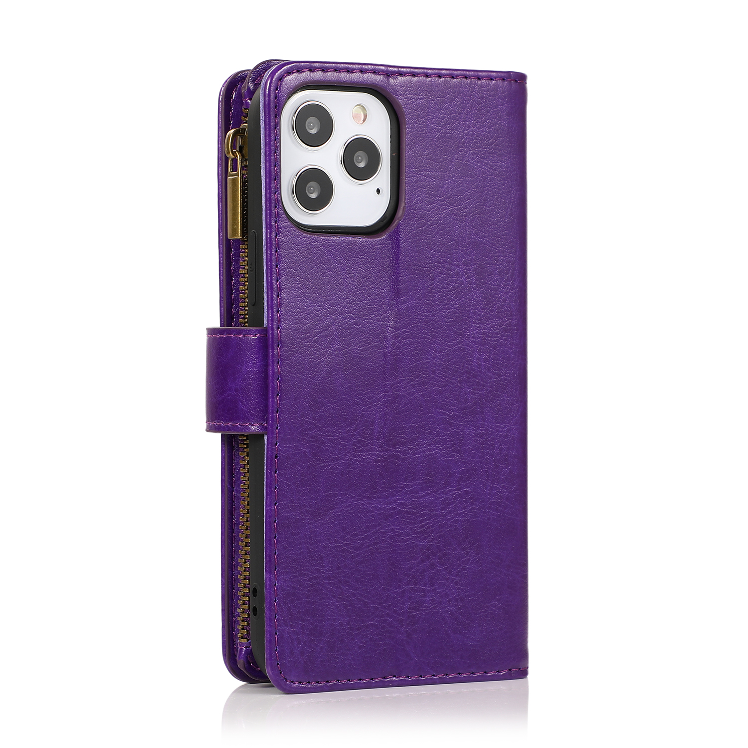 For TCL 30T Card Slots Zipper Wallet Pouch Leather Screen Protector Case Cover - Picture 45 of 72