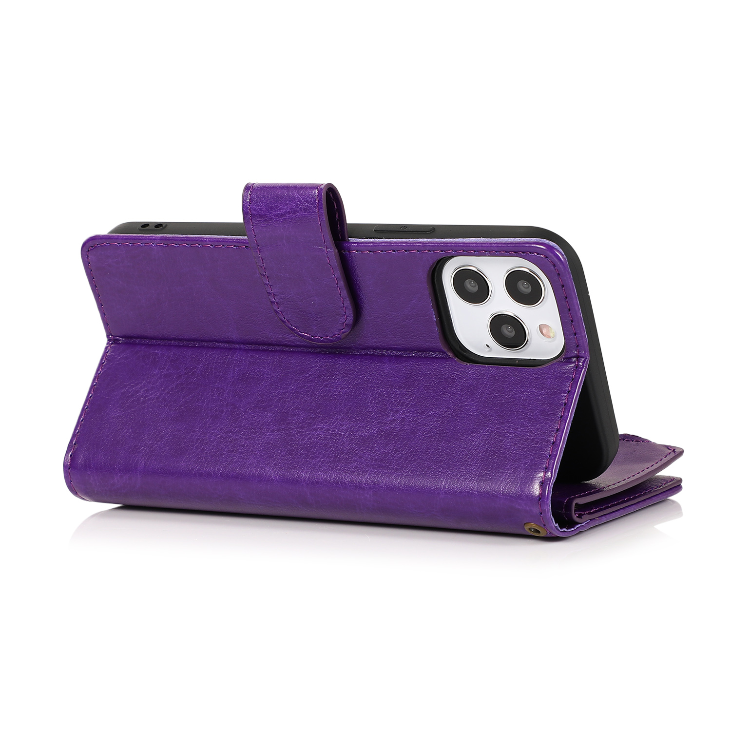For TCL 30T Card Slots Zipper Wallet Pouch Leather Screen Protector Case Cover - Picture 43 of 72
