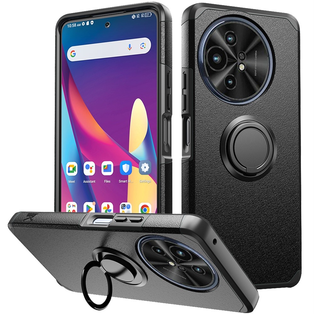 For TCL 50 XL 5G Slim Kickstand Rubber TPU PC Hybrid with Ring Stand Case Cover - Picture 13 of 66