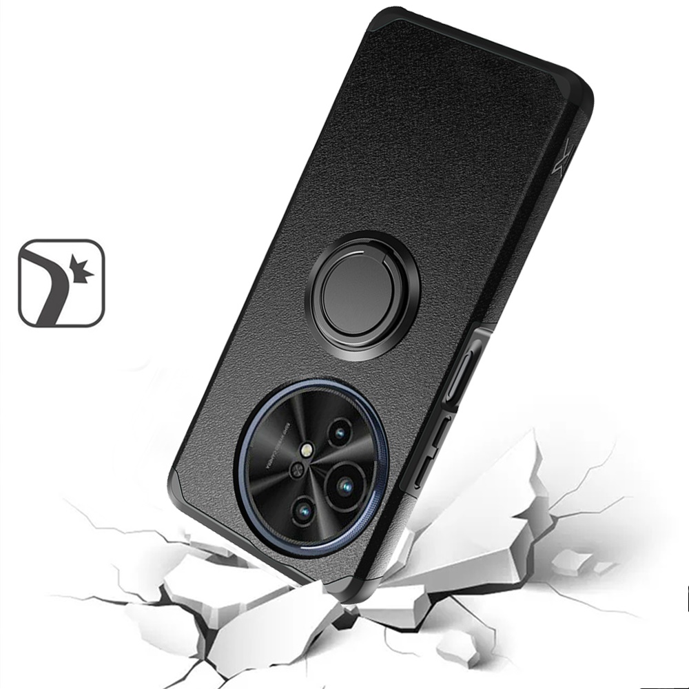 For TCL 50 XL 5G Slim Kickstand Rubber TPU PC Hybrid with Ring Stand Case Cover - Picture 14 of 66