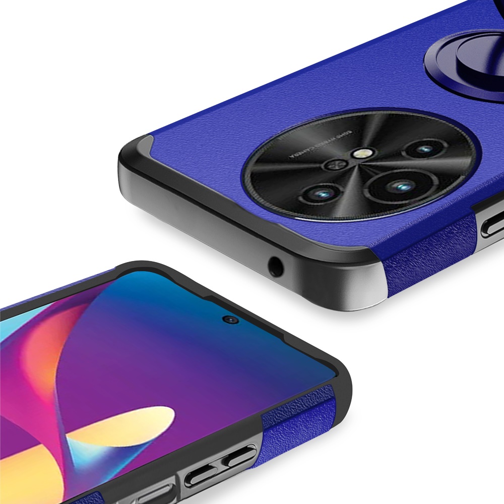 For TCL 50 XL 5G Slim Kickstand Rubber TPU PC Hybrid with Ring Stand Case Cover - Picture 25 of 66