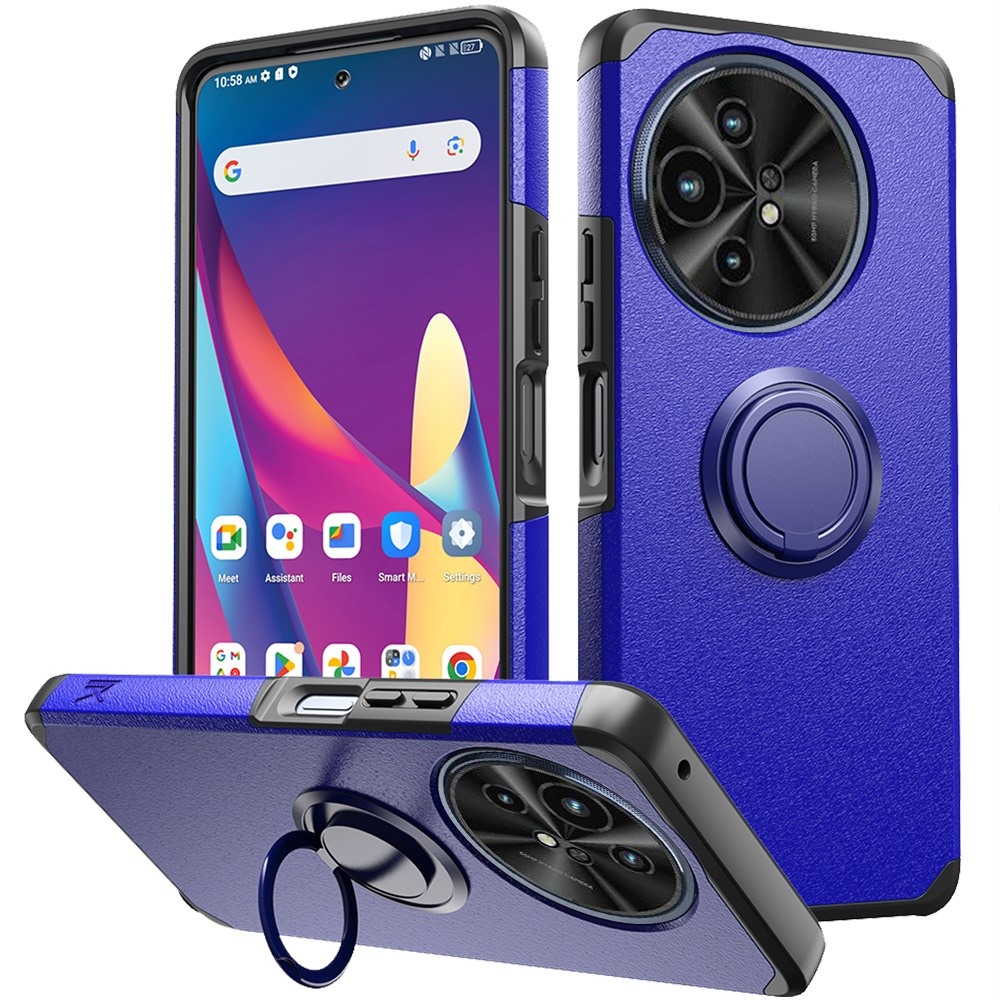For TCL 50 XL 5G Slim Kickstand Rubber TPU PC Hybrid with Ring Stand Case Cover - Picture 22 of 66