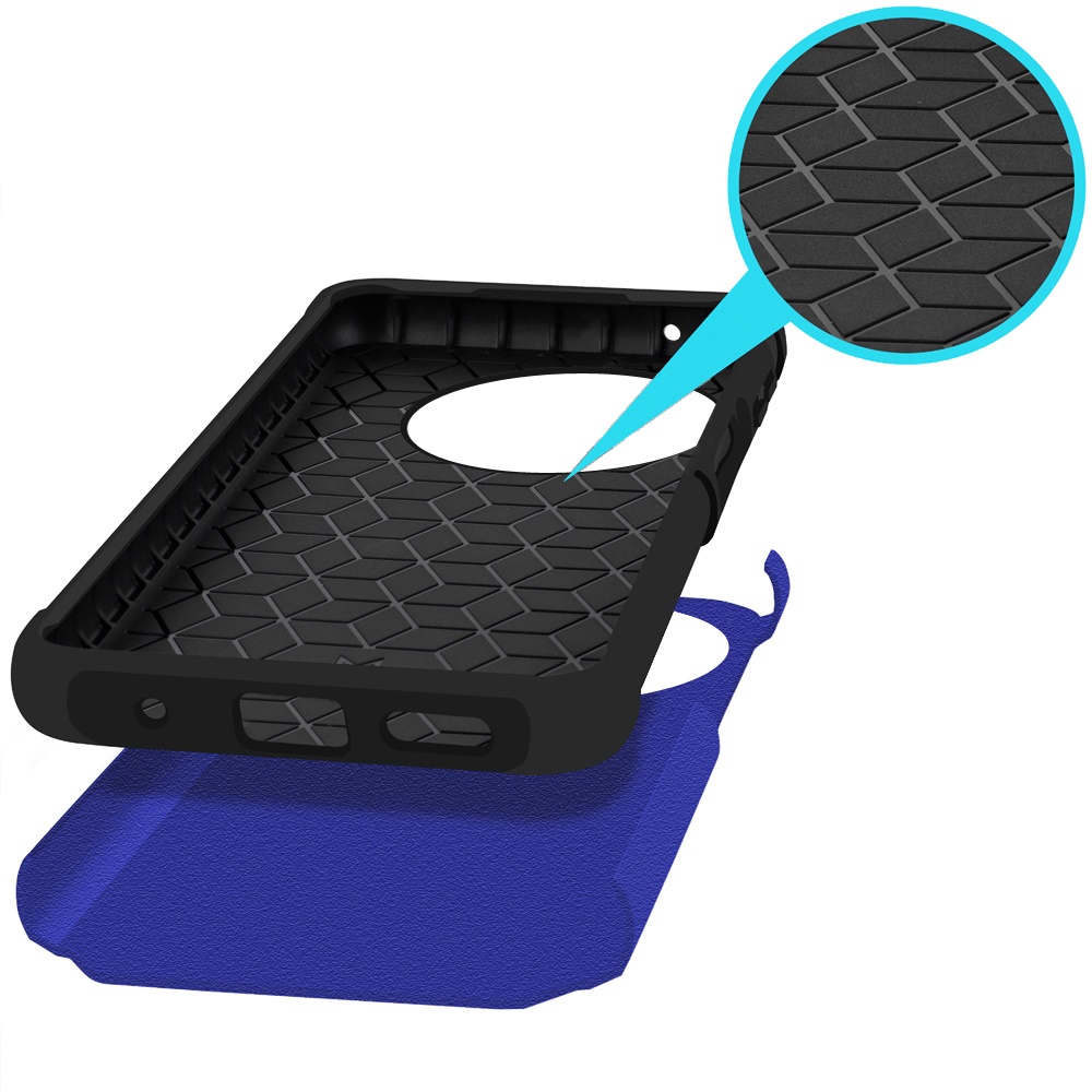For TCL 50 XL 5G Slim Kickstand Rubber TPU PC Hybrid with Ring Stand Case Cover - Picture 26 of 66