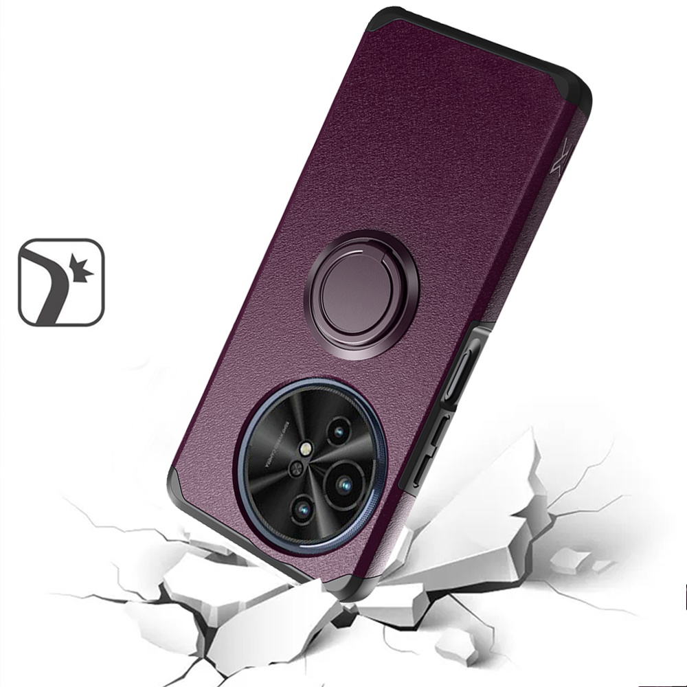 For TCL 50 XL 5G Slim Kickstand Rubber TPU PC Hybrid with Ring Stand Case Cover - Picture 32 of 66