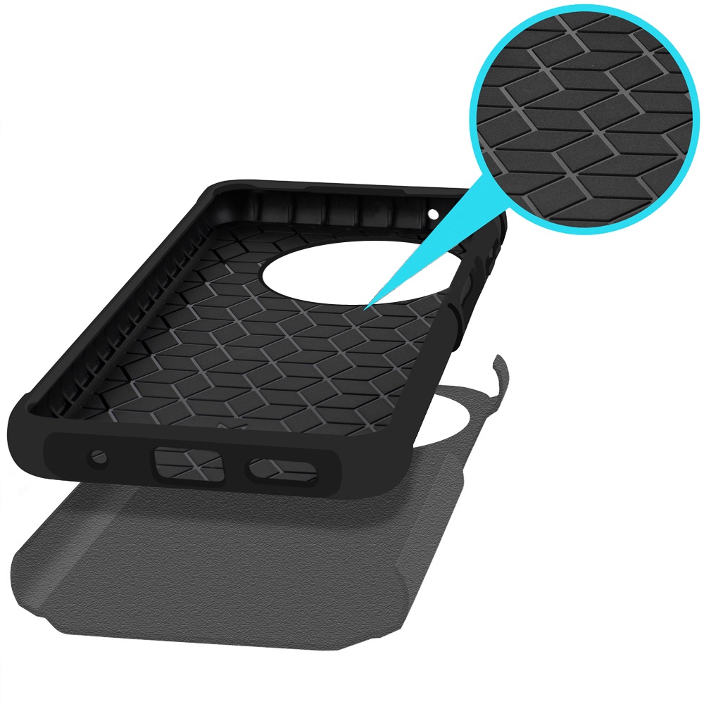 For TCL 50 XL 5G Slim Kickstand Rubber TPU PC Hybrid with Ring Stand Case Cover - Picture 61 of 66