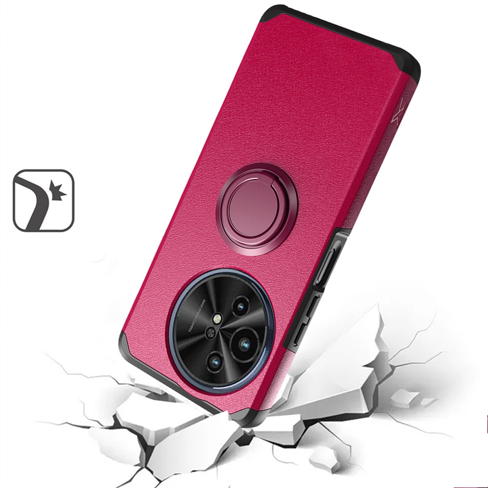 For TCL 50 XL 5G Slim Kickstand Rubber TPU PC Hybrid with Ring Stand Case Cover - Picture 41 of 66