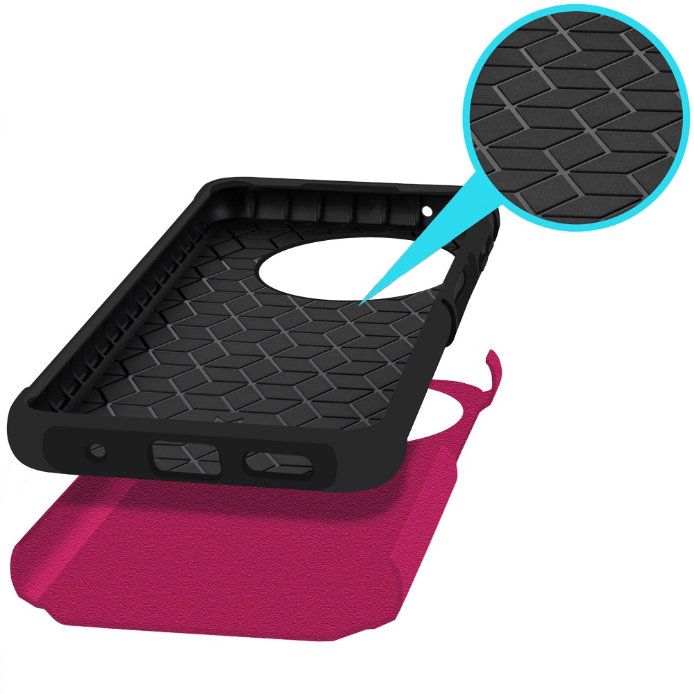 For TCL 50 XL 5G Slim Kickstand Rubber TPU PC Hybrid with Ring Stand Case Cover - Picture 44 of 66