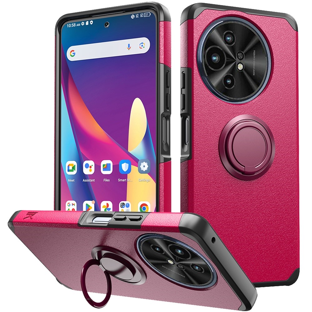 For TCL 50 XL 5G Slim Kickstand Rubber TPU PC Hybrid with Ring Stand Case Cover - Picture 40 of 66