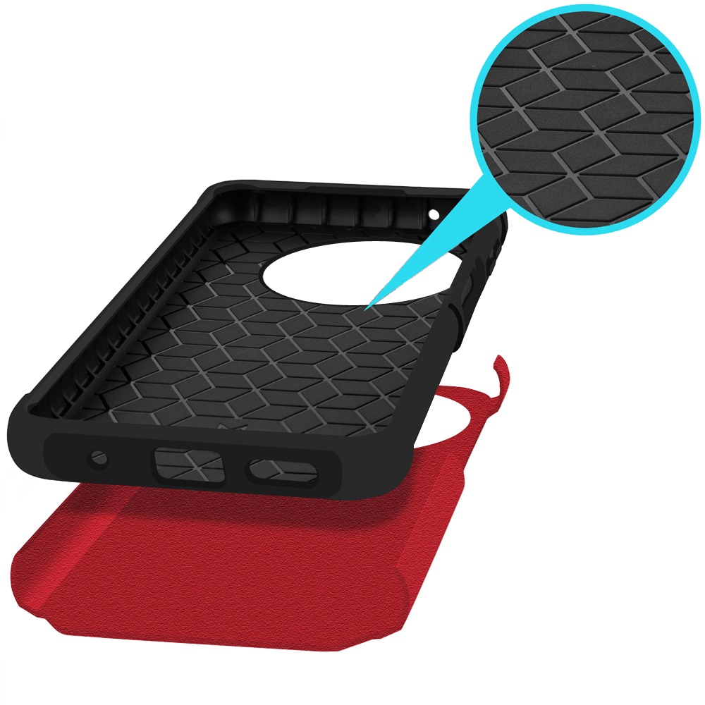 For TCL 50 XL 5G Slim Kickstand Rubber TPU PC Hybrid with Ring Stand Case Cover - Picture 52 of 66