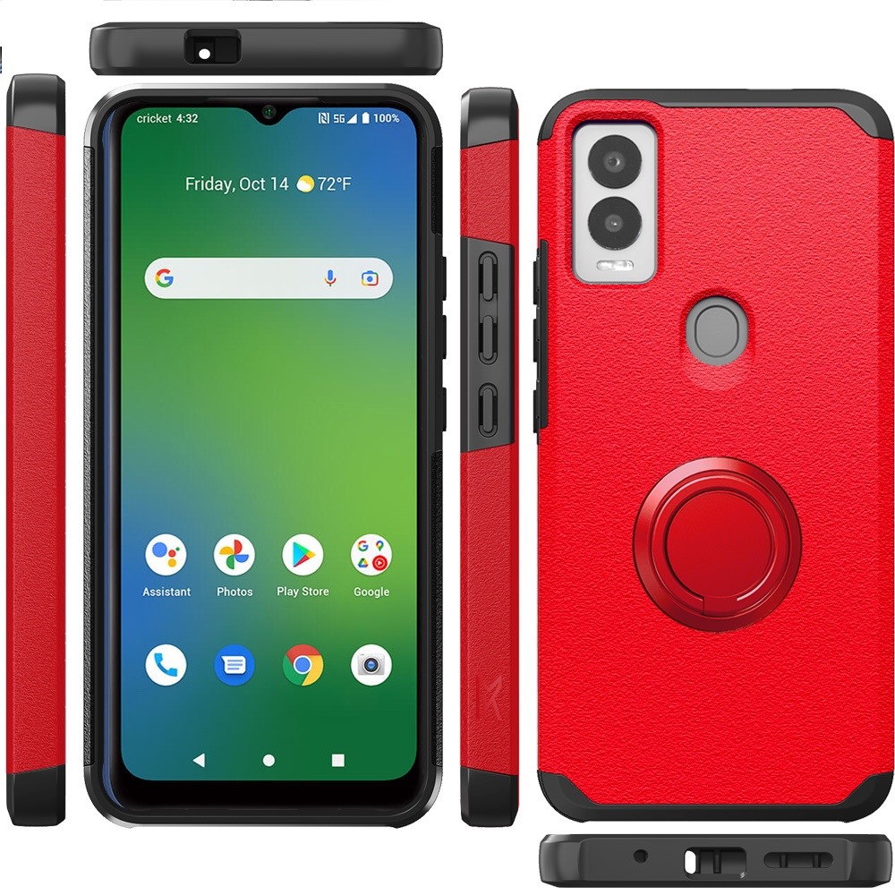 For TCL 50 XL 5G Slim Kickstand Rubber TPU PC Hybrid with Ring Stand Case Cover - Picture 56 of 66