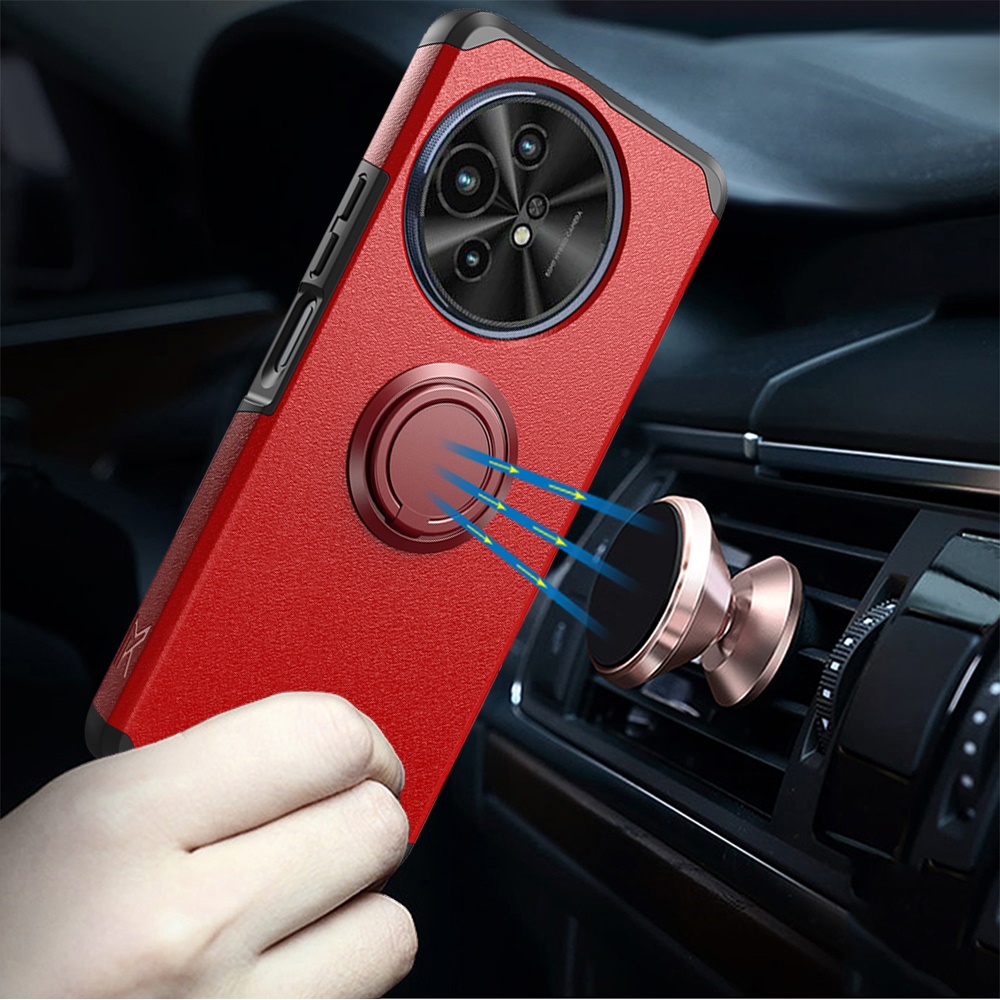 For TCL 50 XL 5G Slim Kickstand Rubber TPU PC Hybrid with Ring Stand Case Cover - Picture 50 of 66