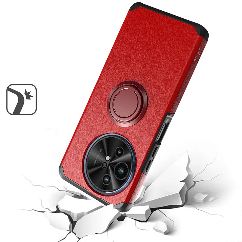 For TCL 50 XL 5G Slim Kickstand Rubber TPU PC Hybrid with Ring Stand Case Cover - Picture 49 of 66