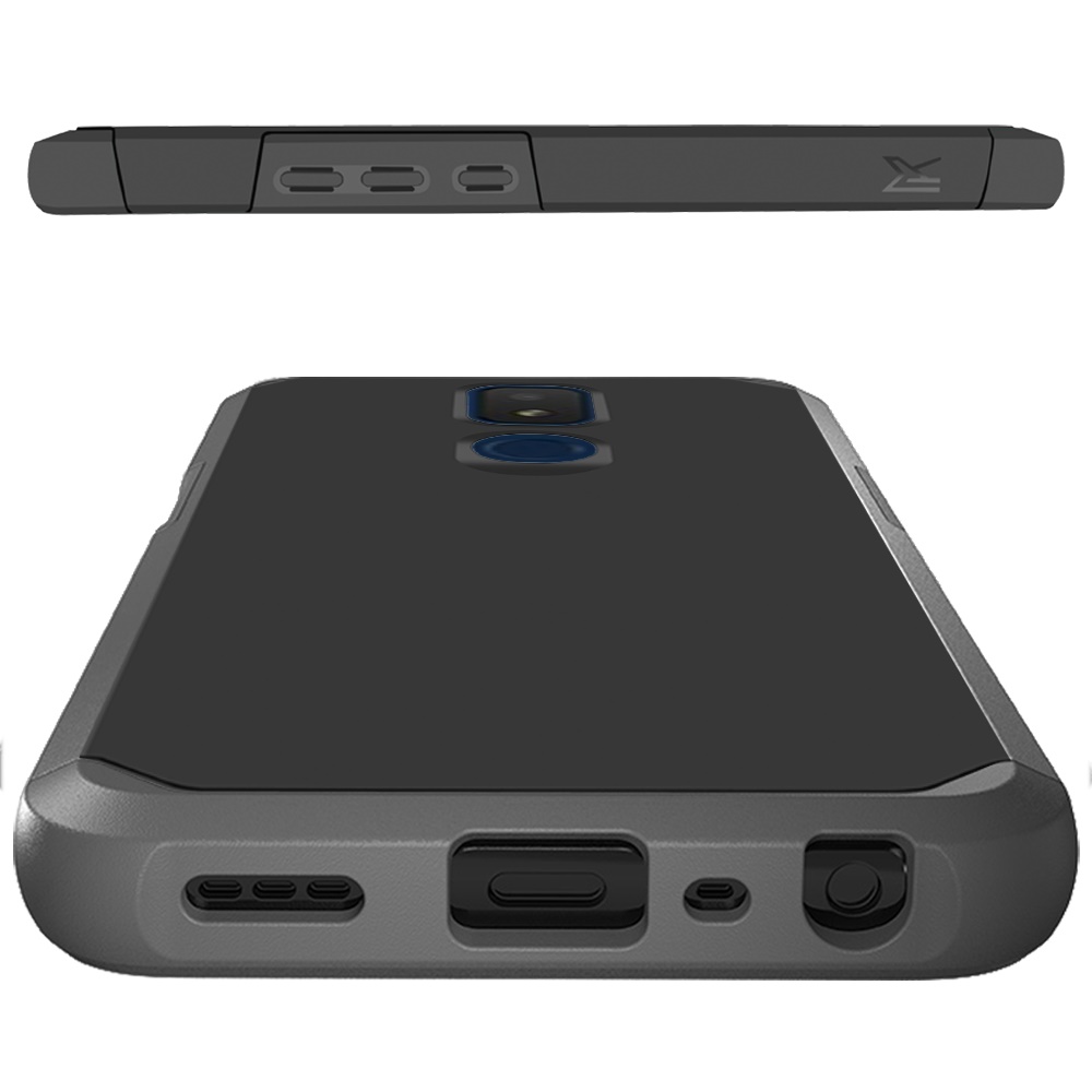 PC Rígida de Doble Capa híbrida de Absorción de Choques Delgada para TCL ION Z + Estuche Cubierta de TPU - Imagen 14 de 54