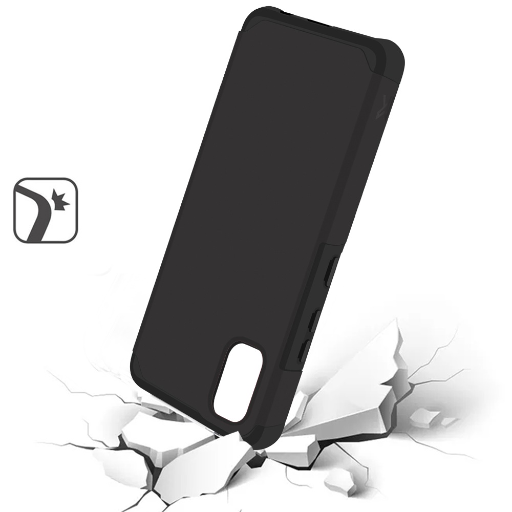 PC Rígida de Doble Capa híbrida de Absorción de Choques Delgada para TCL ION Z + Estuche Cubierta de TPU - Imagen 12 de 54