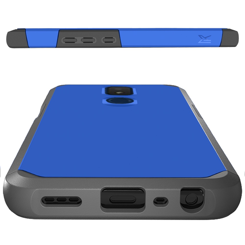 PC Rígida de Doble Capa híbrida de Absorción de Choques Delgada para TCL ION Z + Estuche Cubierta de TPU - Imagen 23 de 54
