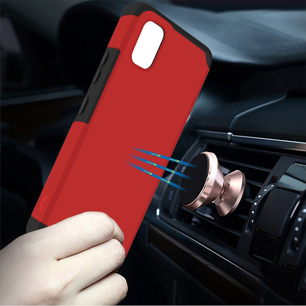 PC Rígida de Doble Capa híbrida de Absorción de Choques Delgada para TCL ION Z + Estuche Cubierta de TPU - Imagen 31 de 54