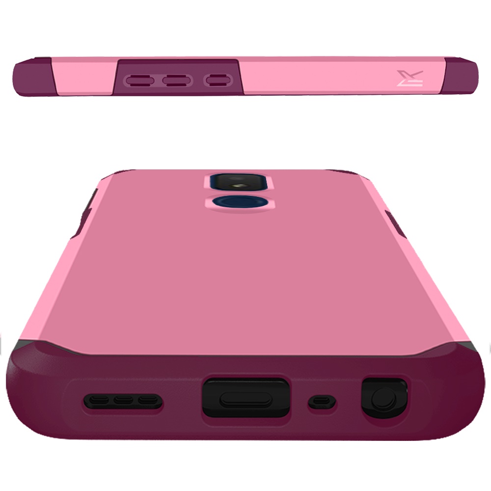 PC Rígida de Doble Capa híbrida de Absorción de Choques Delgada para TCL ION Z + Estuche Cubierta de TPU - Imagen 42 de 54
