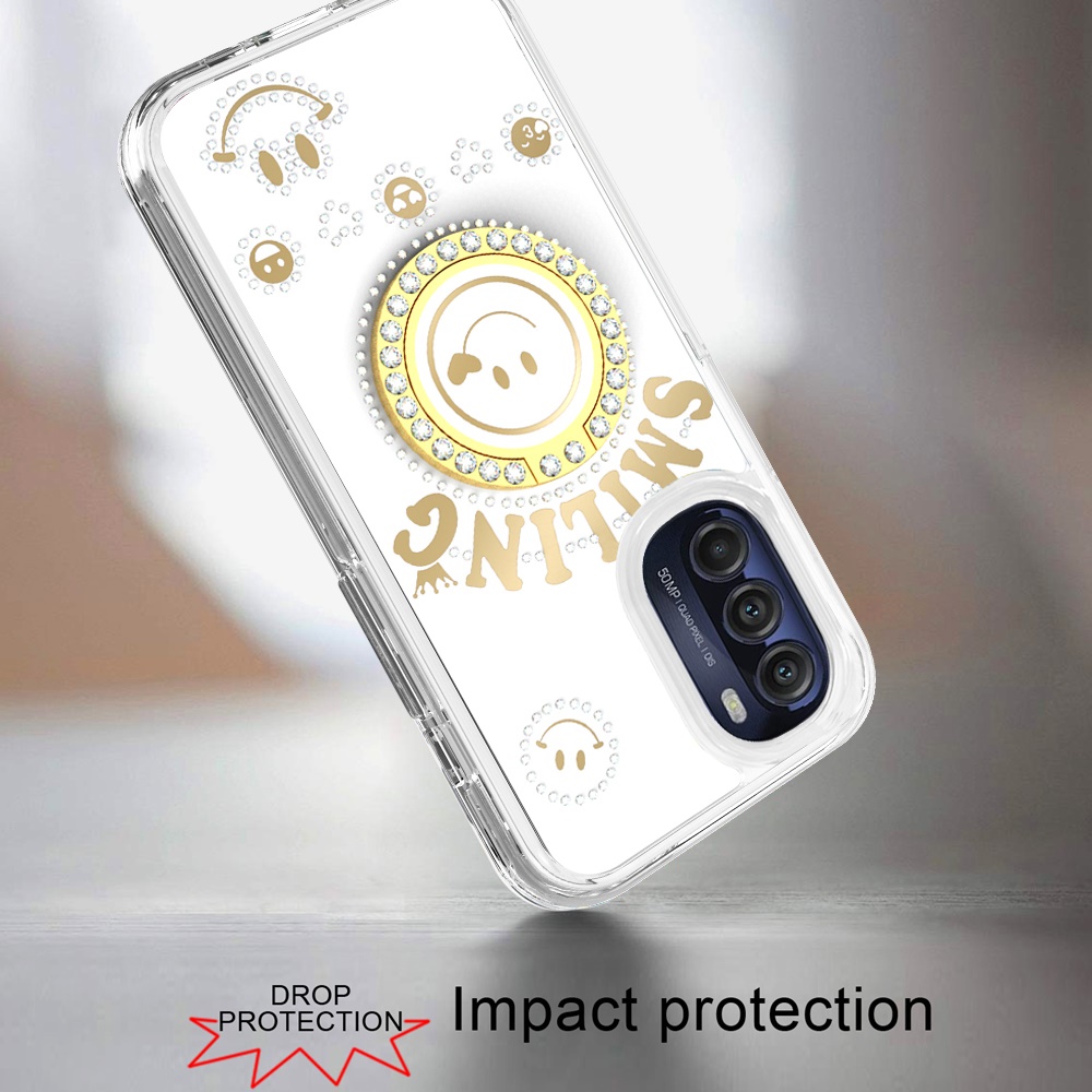 For Apple iPhone 11 /Pro Max Smiling Ornament Bling Ring Stand Hybrid Case Cover - Picture 31 of 31