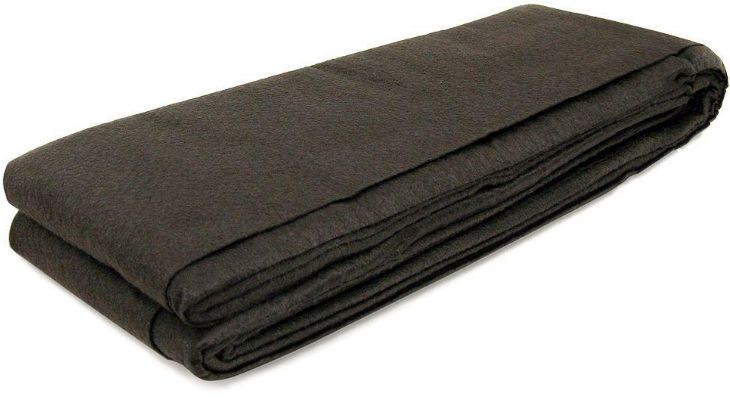 Pond, Beckett Pre-Cut Pond Liner Underlayment Black (6 ft x 12 ft)