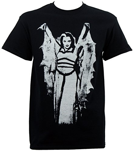 The Munsters Men's Lily Bat Wing T-Shirt Official Universal Black Tee - Picture 2 of 2