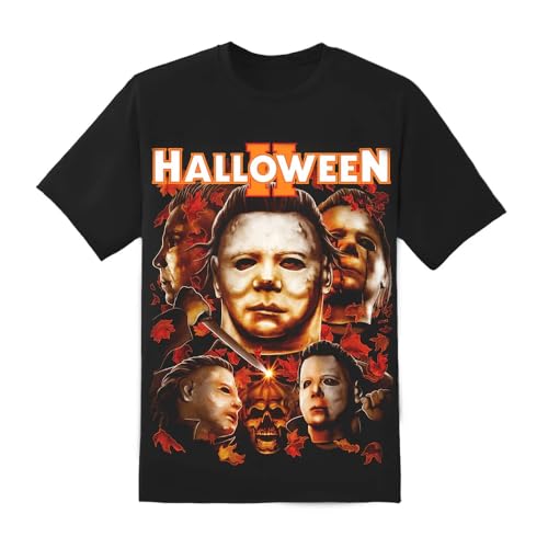 Halloween 2 Michael Myers Mask Collage Men’s T-Shirt Official Movie Tee