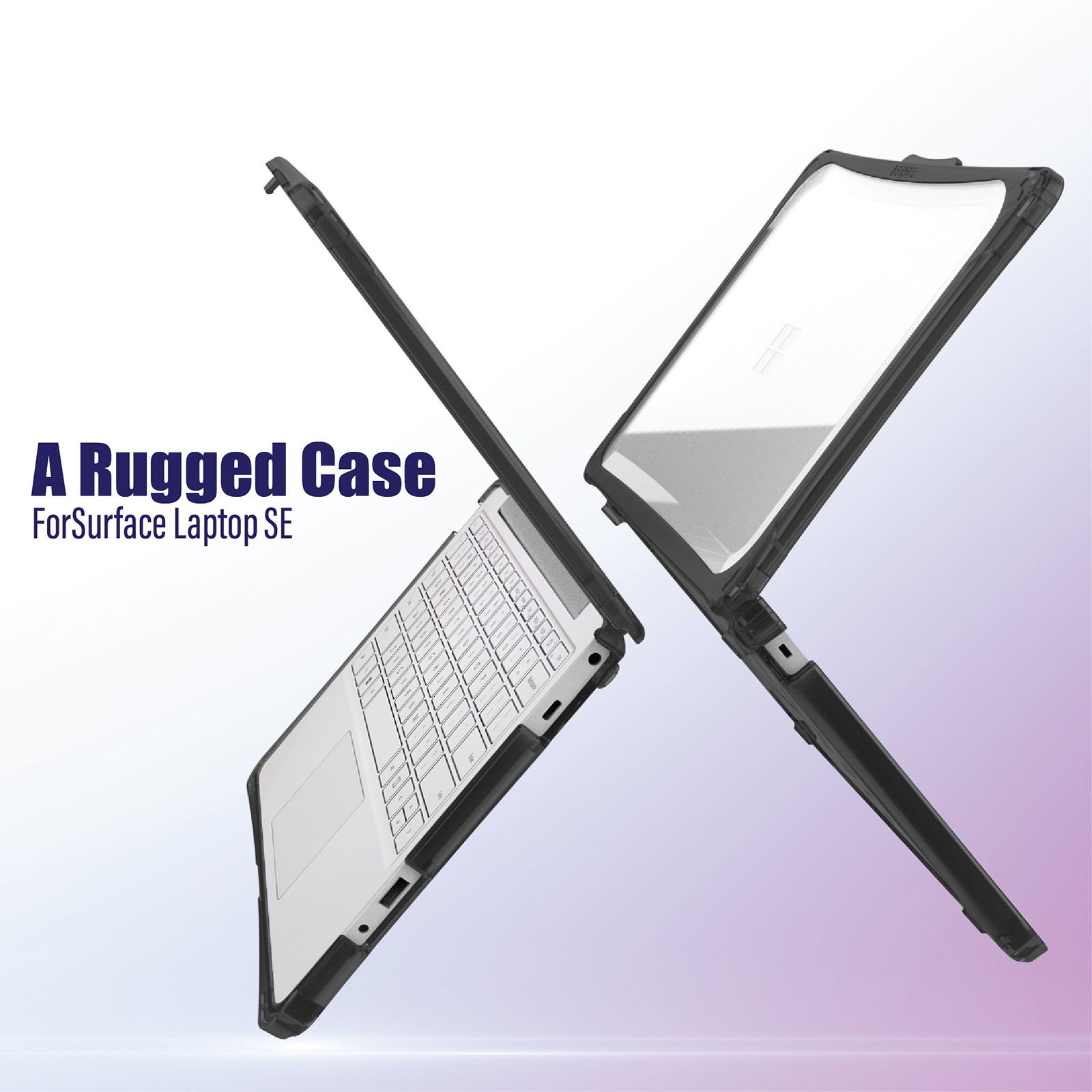 Funda de alta resistencia IBENZER para Microsoft Surface Laptop SE 11 pulgadas con bloqueo de pantalla - Imagen 8 de 14