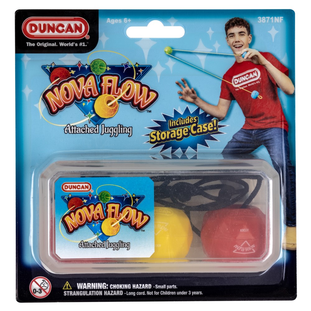 Duncan Nova Flow Attached Juggling Skill Toy with Storage Case