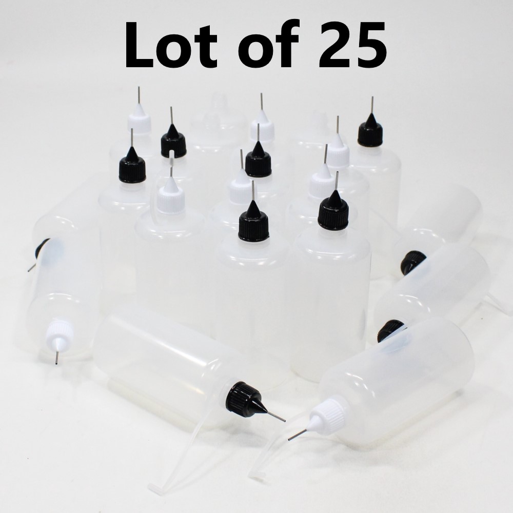 Plastic Dropper Bottles with Precision Metal Tip 100 ml /3.4 oz – Bulk Lots