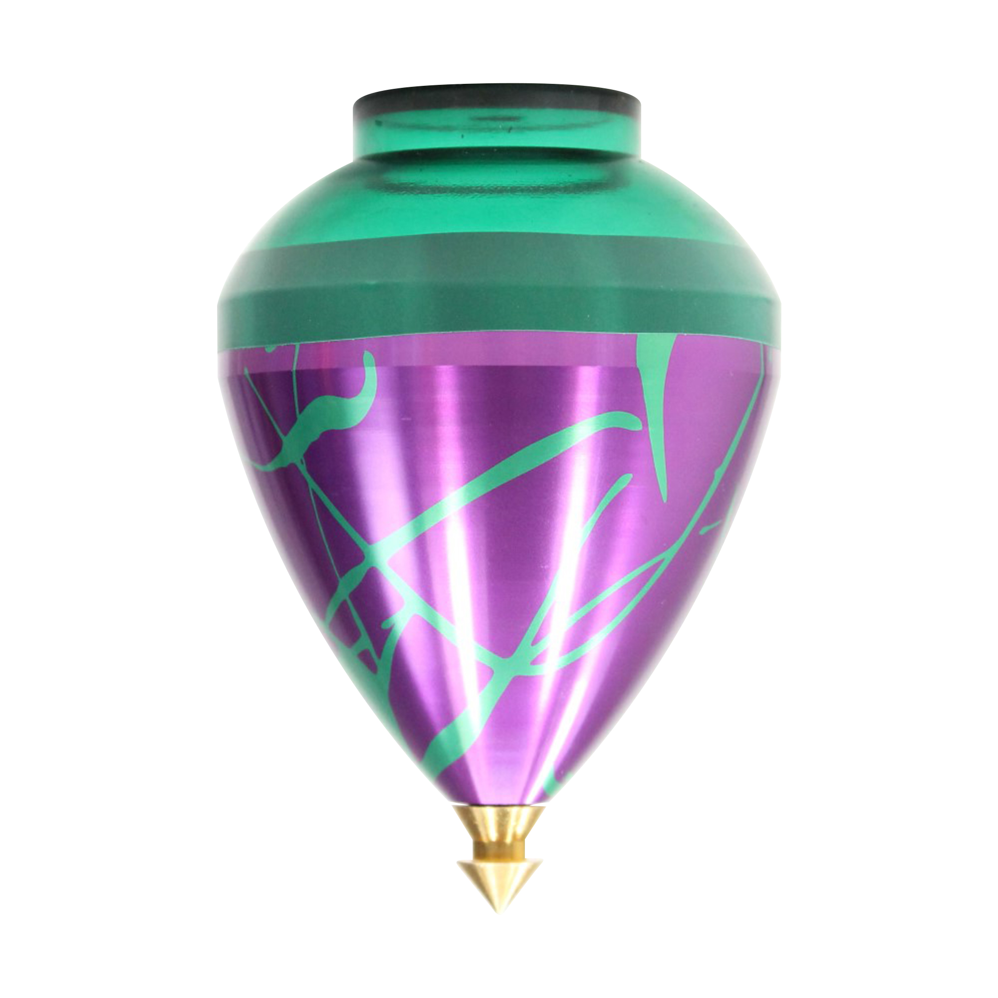 Spintastics Quicksilver Spintop, Ball-bearing Tip, Aluminum , String included - Picture 7 of 46