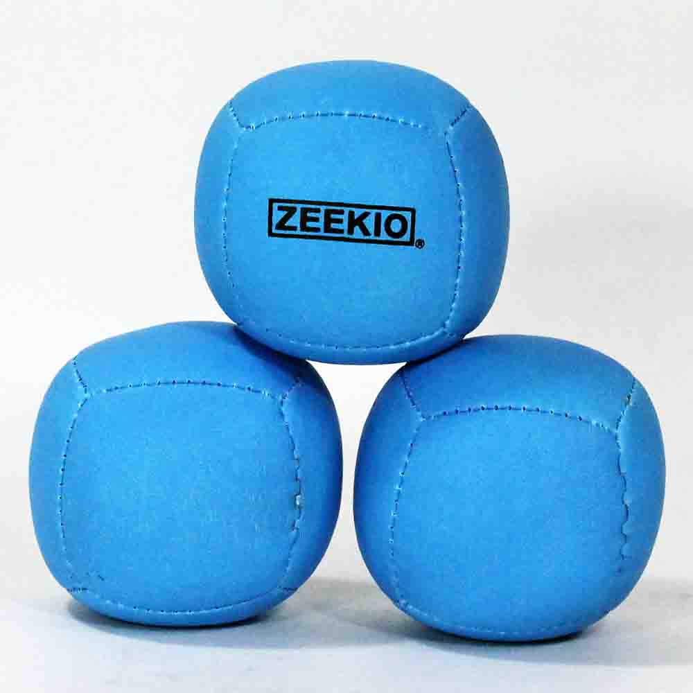 Zeekio Lunar Juggling Ball Set (3) Professional UV Reactive 6 Panel
