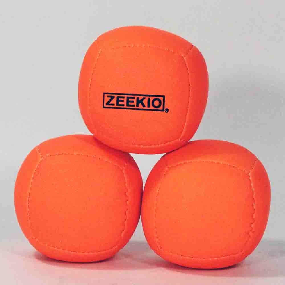 Zeekio Lunar Juggling Ball Set (3) Professional UV Reactive 6 Panel