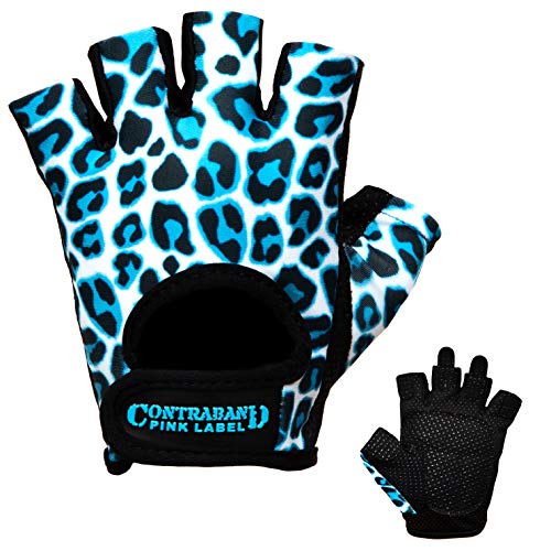 Contraband Pink Label 5297 Womens Design Leopard Print Lifting Gloves (Pair) - Picture 23 of 39