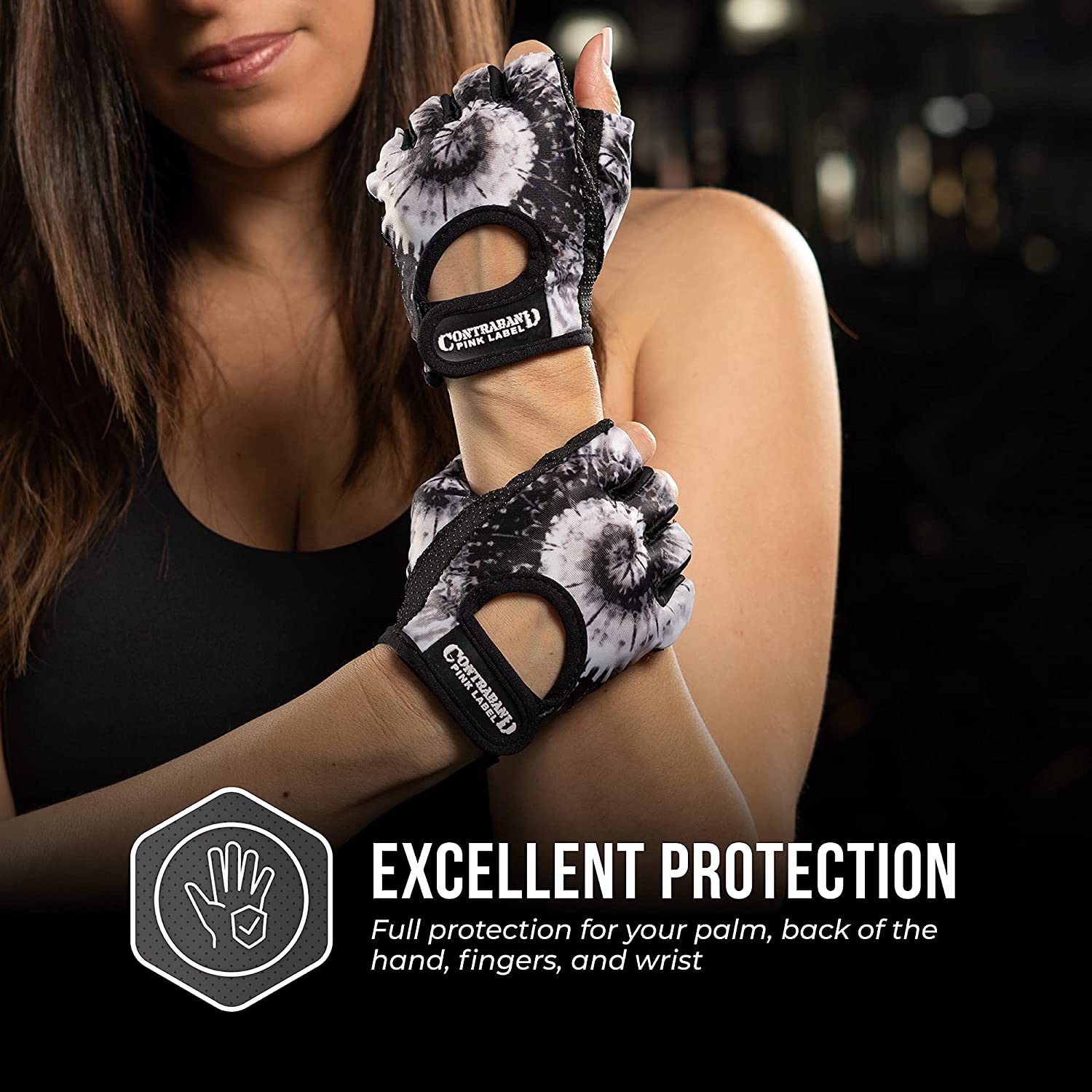 CLEARANCE 50% OFF!! Pink Label 5347 Womens Tie Dye Print Lifting/Rowing Gloves - Picture 11 of 35